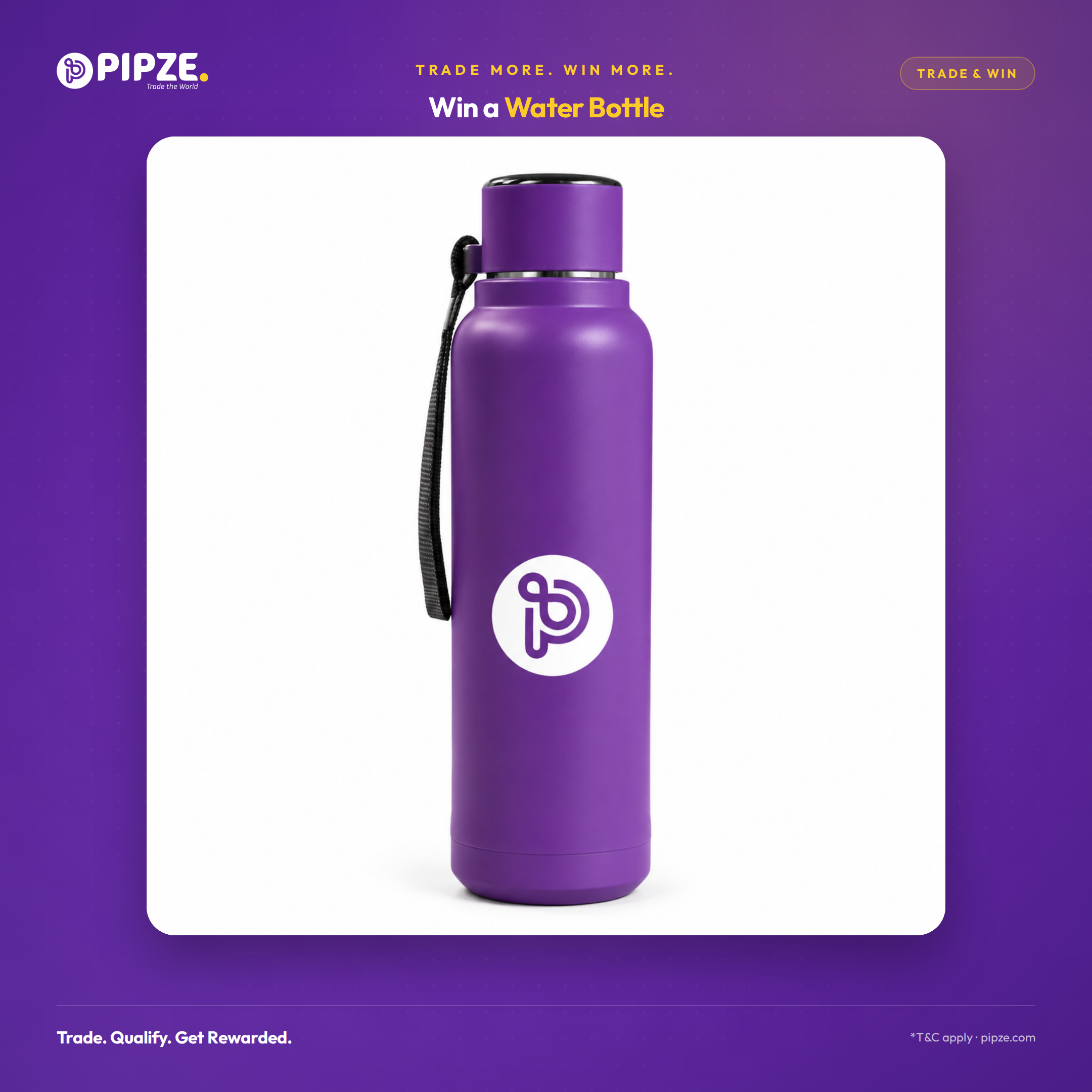 Pipze Printed Water Bottle
