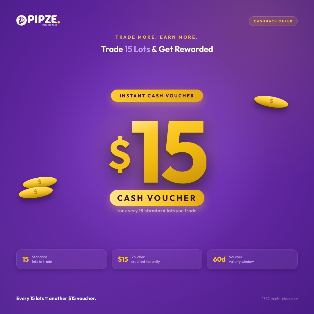 $15 Cash & Voucher Credit